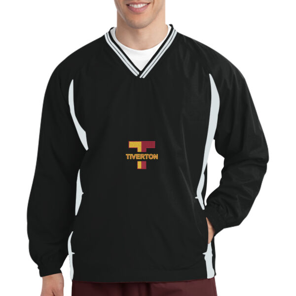 TIVERTON - Tipped V Neck Raglan Wind Shirt Thumbnail