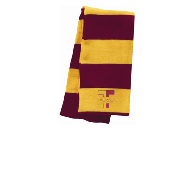 TIVERTON - Rugby Striped Knit Scarf Thumbnail